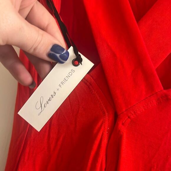 ✨NWT Lovers + Friends Passion Maxi Tank Red Sz XS Dress✨ - Picture 10 of 14